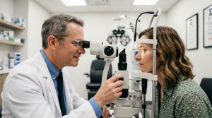 visión borrosa examen ocular