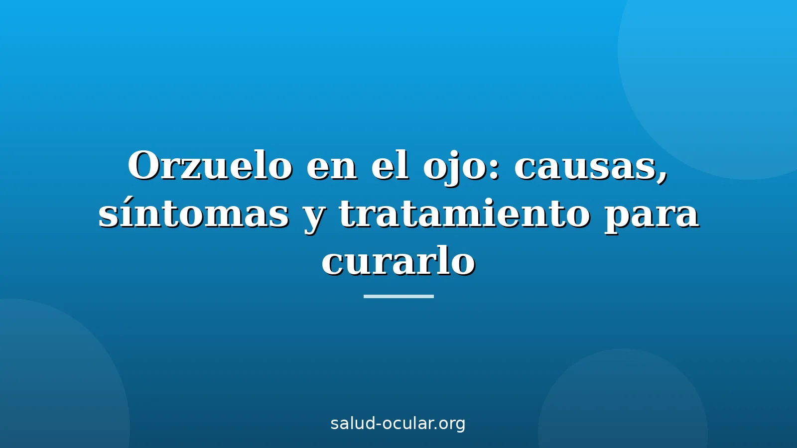 Primer plano de un ojo con un orzuelo en el borde del párpado